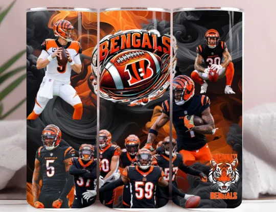 Discover 20oz Tumbler | Bengals Football Fan Gift Mug | Insulated Stainless Steel Cup