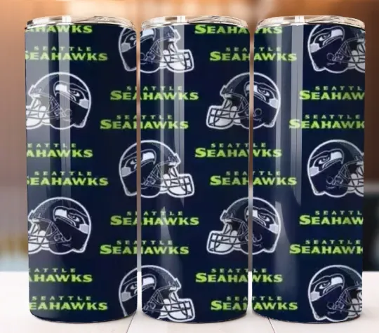 Discover Custom Tumbler Cup Mug 20 oz Stainless Steel Personalized Football Seahawks Team