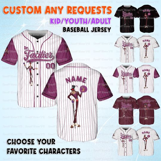 Disney Dr. Facilier The Princess Frog Jersey, Disney Dr. Facilier Jersey Shirt, The Princess And Frog Jersey, The Frog Princess Characters