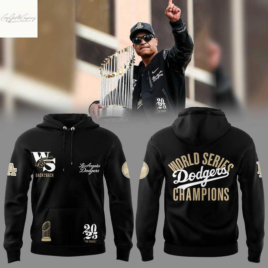 Discover LA Dodger Coach Dave Roberts 2025 World Series Champions Hoodie