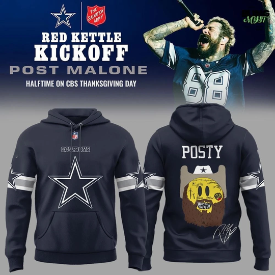 Discover Dallas city Cowboy x Post Malone Thanksgiving Limited Hoodie