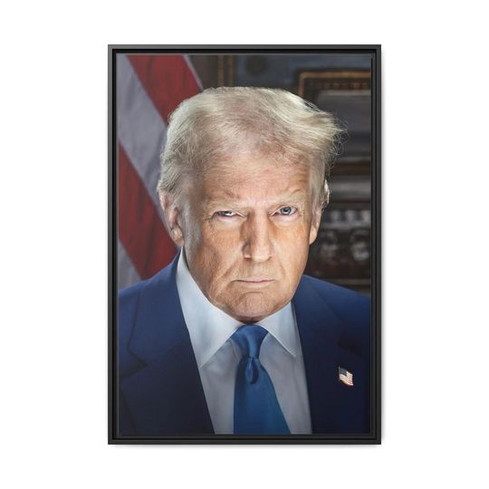 Discover Donald Trump President 2025 Poster - Political Decor, Trump Canvas, Vertical Matte Poster