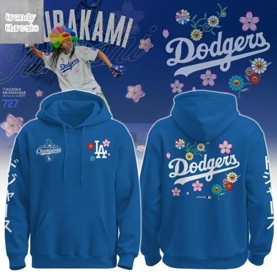 Discover Dodger x Takashi Murakami World Series Champions 2025 Hoodie