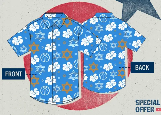 2026 Washington Wizards 1/27 SGA Jewish Hawaiian Shirt January 27 Jan Israel