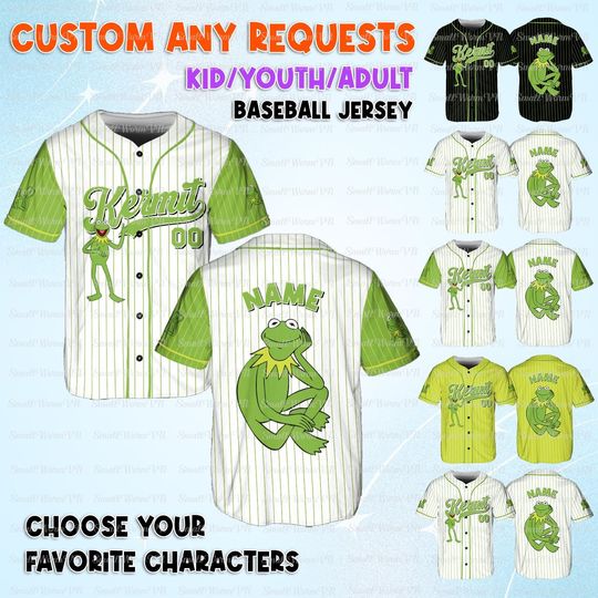 Discover Disney Muppets K the frog Jersey, Custom Muppets Movie Jersey, Disney K the frog Birthday Shirt, Disney Muppets Vacation Shirt