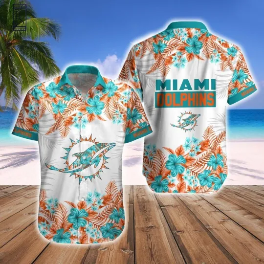 Discover Miami Dolphins Hawaiian Shirt Short  Tropical Style 2026
