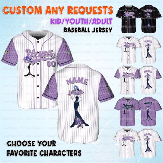 Discover Disney The Emperor's New Groove Jersey, Emperor Kuzco Movie Yzma Jersey, Disney Yzma Birthday Shirt, Disney Emperor Kuzco Vacation Shirt