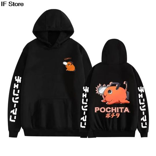 Discover Chainsaw Hoodie y2k Winter Men's Sportswear Harajuku Hoodie 2D Printed Loose Fashion Hoodie
