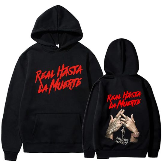 Discover New Rapper Anuel AA Printed Hoodies Men Woman Fashion Hoodie Singer Graphic Printing Sweatshirts for Fans Fleece Streetwear