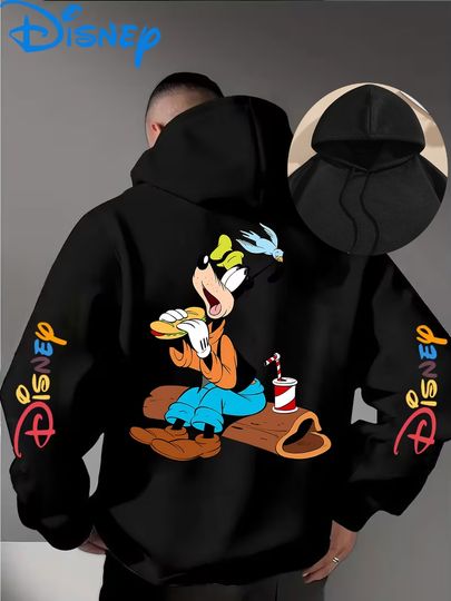 Men's Disney Goofy Mickey Friend Hoodies Women Sweatshirt Unisex Pullover Autumn Winter Fleece Oversized Hoody Cotton Coats Tops