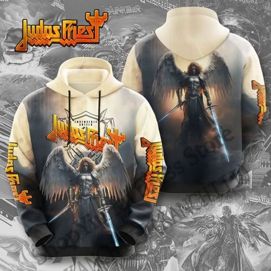 Men's Shield of Pain Tour Hoodie Judas Priest 3d Print Hoodie Men Women Fashion Hoodie Sweatshirt Unisex Tracksuit Men Clothing