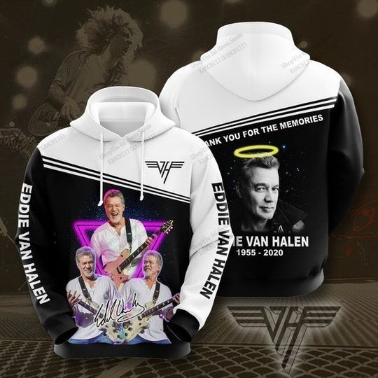 New Rock Hoodie Sweatshirt Eddie van Band 3d Print Hoodie Men Women Fashion Hip Hop Oversized Tracksuit Men Clothes Tour