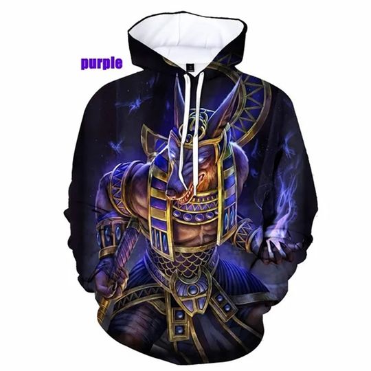 Discover New Fashion Egyptian Dead God Egyptian Symbol Pharaoh Anubis 3D Printed Men Women Hoodie Casual Pullover Size XS-5XL Oversized