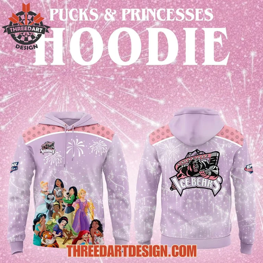 Discover Knoxville Ice Bears Pucks & Princesses 3D Hoodie 2026 All Over Print Fan Gear