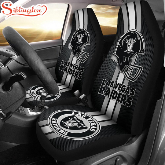 Las Vegas Raiders football Team Sport Car Seat Covers
