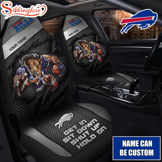 Custom Name Buffalo Bills football Car Seat Covers