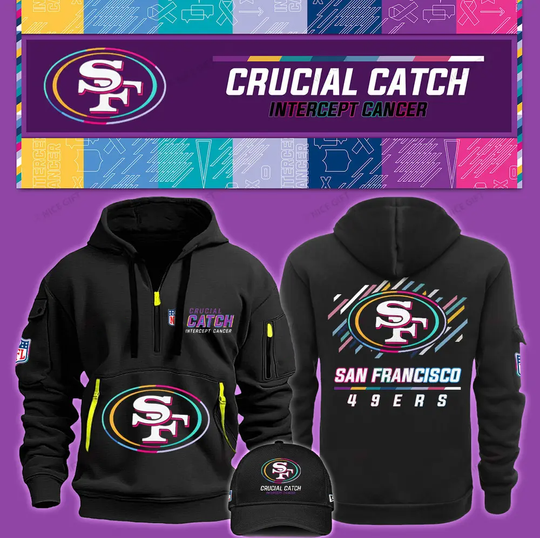 football San Francisco 49ers Quarter Zip Hoodie