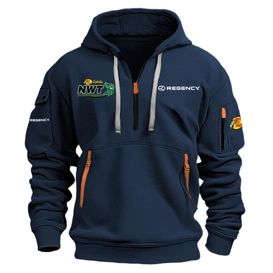 Discover Regency Hoodie Half Zipper, Quarter Zip Hoodie National Walleye Tour