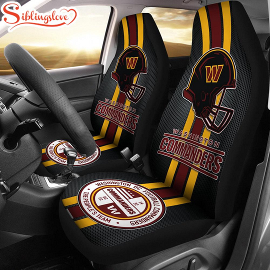 Discover Washington Commanders football Team Sport Car Seat Covers