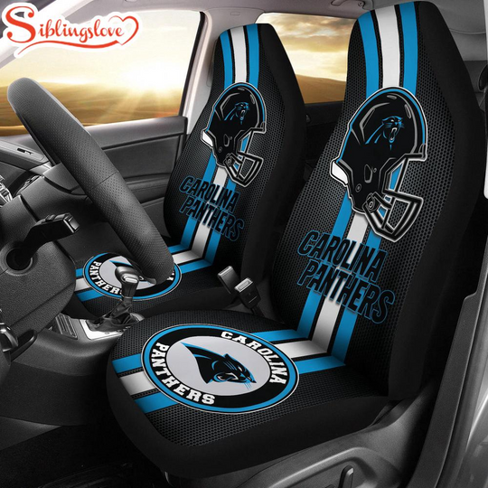 Carolina Panthers football Team Sport Car Seat Covers