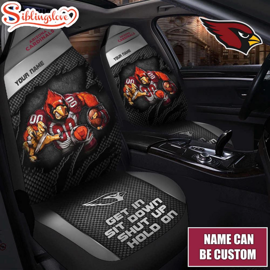 Discover Custom Name football Logo Arizonna Cardinals Car Seat Covers