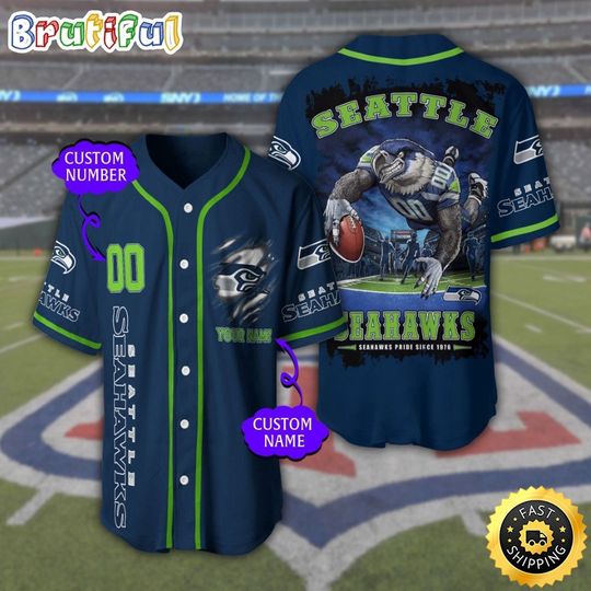 Seattle Seahawks Baseball Jersey
