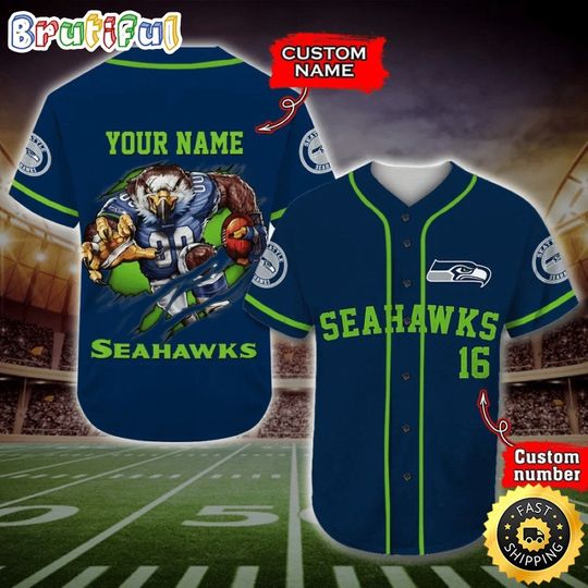 Seattle Seahawks Baseball Jersey