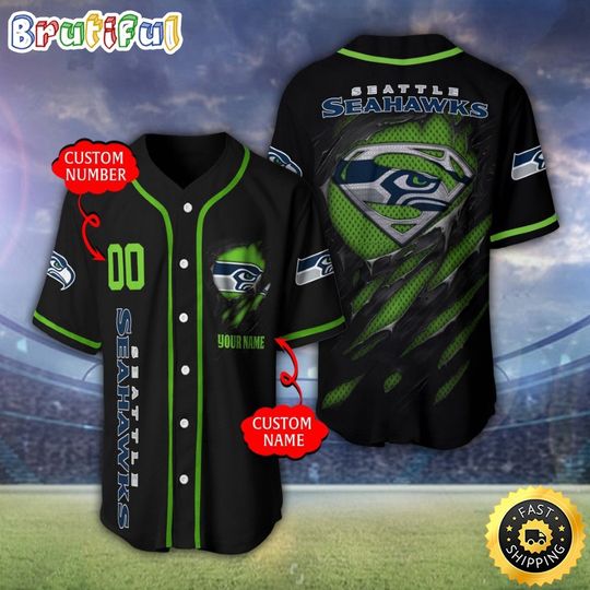 Seattle Seahawks Baseball Jersey Athletic Team Shirts