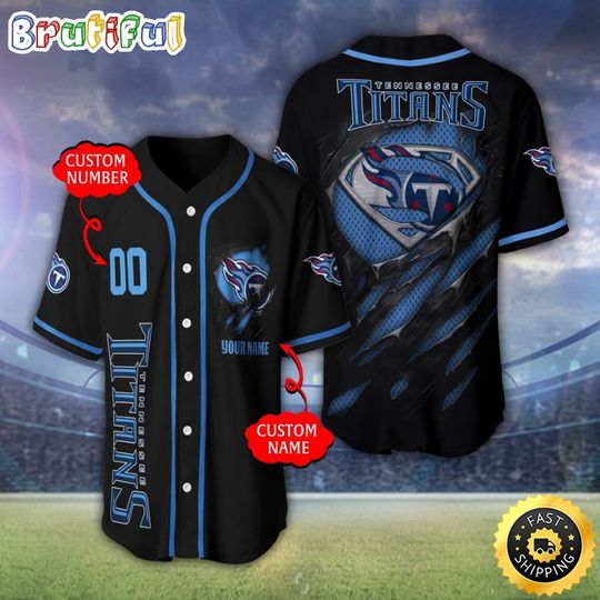 Tennessee Titans Baseball Jersey Stylish Baseball Tops