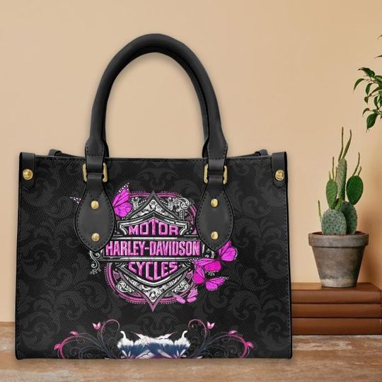 Discover Harley Racing Davidson Leather Handbag, Women's Leather Bag Gift