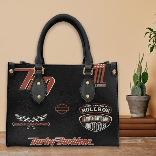 Discover Harley Racing Davidson Leather Handbag, Women's Leather Bag Gift