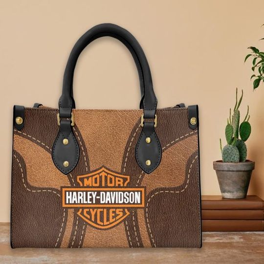 Discover Harley Racing Davidson Leather Handbag, Women's Leather Bag Gift