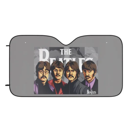 Discover The Beatles 1968 Art Car Windshield Sunshade Cover - 30" x 55"