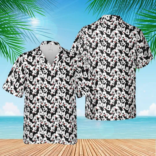 Discover Disney Summer Beach Many Mickey Mouse Disney Aloha Hawaiian Shirt