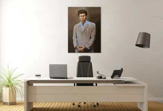 Seinfeld Cosmo Kramer Poster Canvas Wall Art for Living Room