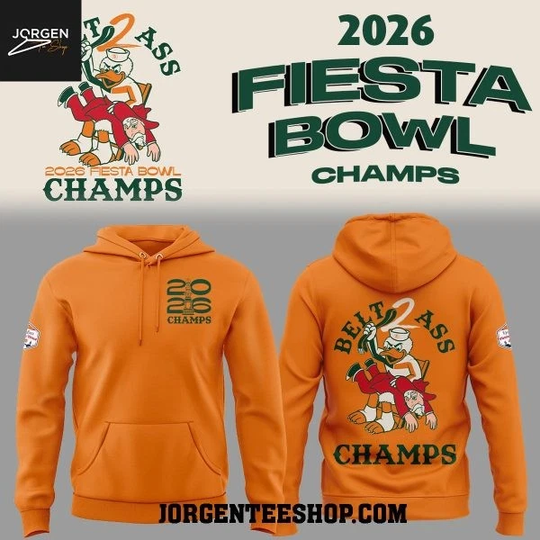 Discover Miami Hurricane Fiesta Bowl 2026 Champions It’s All About The U Hoodie T-Shirt