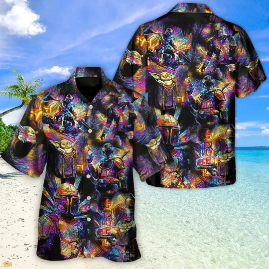 Discover Disney Star Wars Summer Starwars The Mandalorian Magic Guardian Hawaiian Shirt