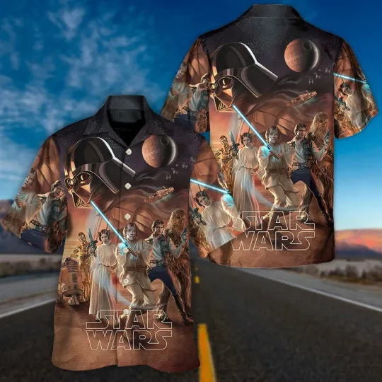 Discover Disney Star Wars Beach Starwars No One’s Ever Really Gone Aloha Hawaiian Shirt