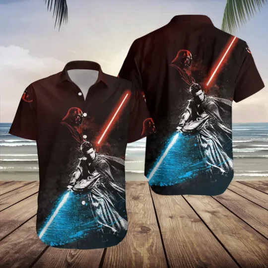 Discover Disney Star War Summer Beach Starwars Two Sides Darth Vader Hawaiian Shirt