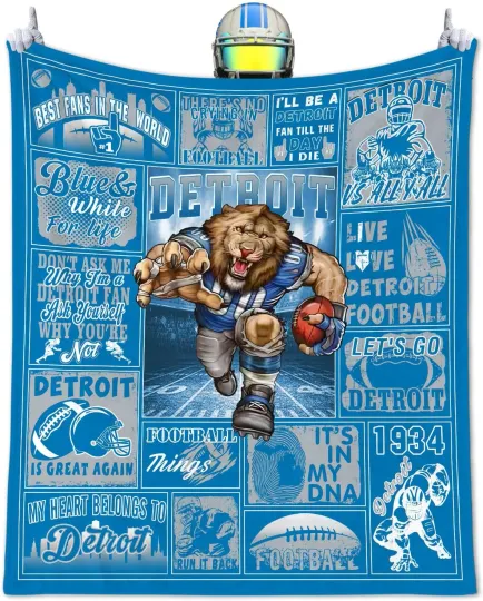 Discover Football Blanket Gifts for Men, City Football Lovers Fan Gifts Sports