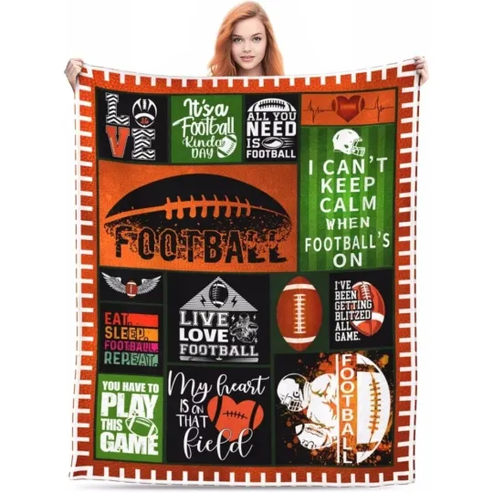 Discover Football Gifts Blanket-American Football Blanket