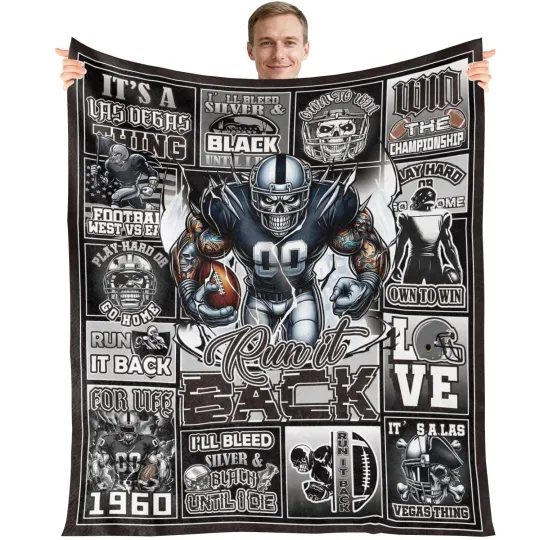 Discover Football Throw Blanket Gifts - Sport Team Player Gift for Men