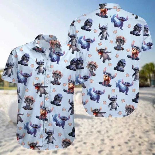 Discover Disney Stitch Live Action Stitch Moods Lilo & StitchHawaiian Shirt