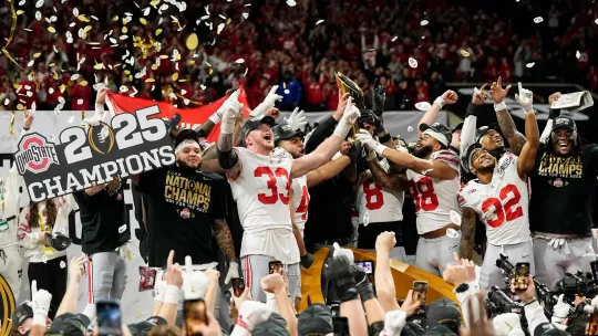 Discover Ohio State Buckeyes 2025 College Football National Champions Vertical Poster