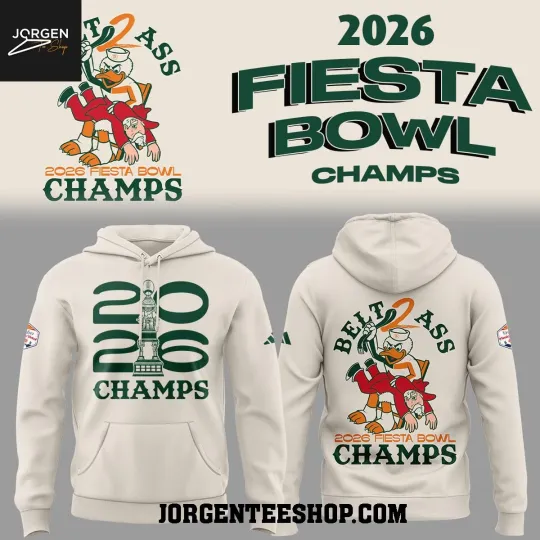 Discover Miami Hurricane Fiesta Bowl 2026 Champions It’s All About The U Hoodie T-Shirt
