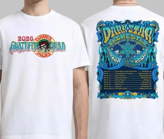 Discover DarkStar Shirt 2026, GrateFul 2026, Music Tour 2026 Shirt