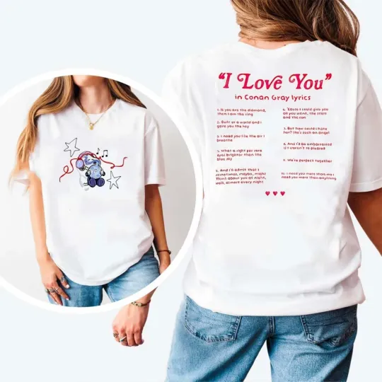Discover World Tour 2026 Lyric Shirt for Music Fans, Cute Bear Concert T-Shirt