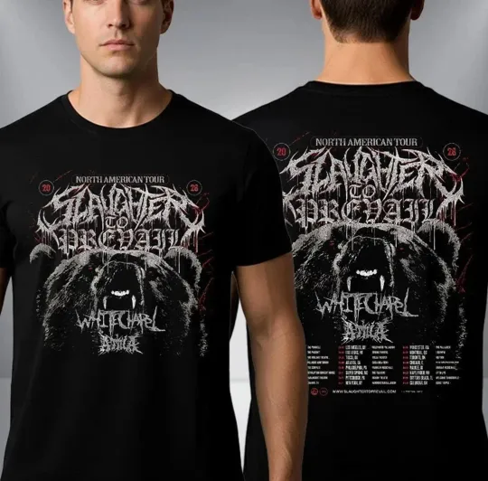 Slaughter To Prevail North America 2026 Tour Double Sided T-Shirt