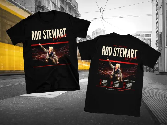 Rod Stewart 2 Sides One Last Time 2026 Tour Shirt