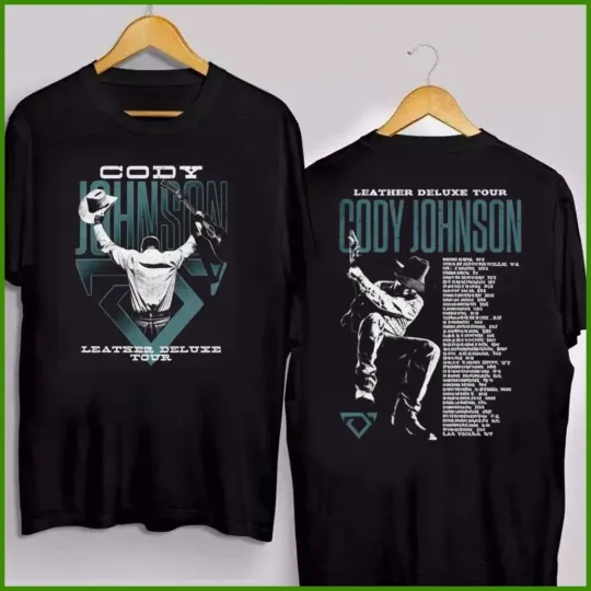 Discover Cody Johnsonn 2026 Leather Deluxe Tour Shirt Reprint